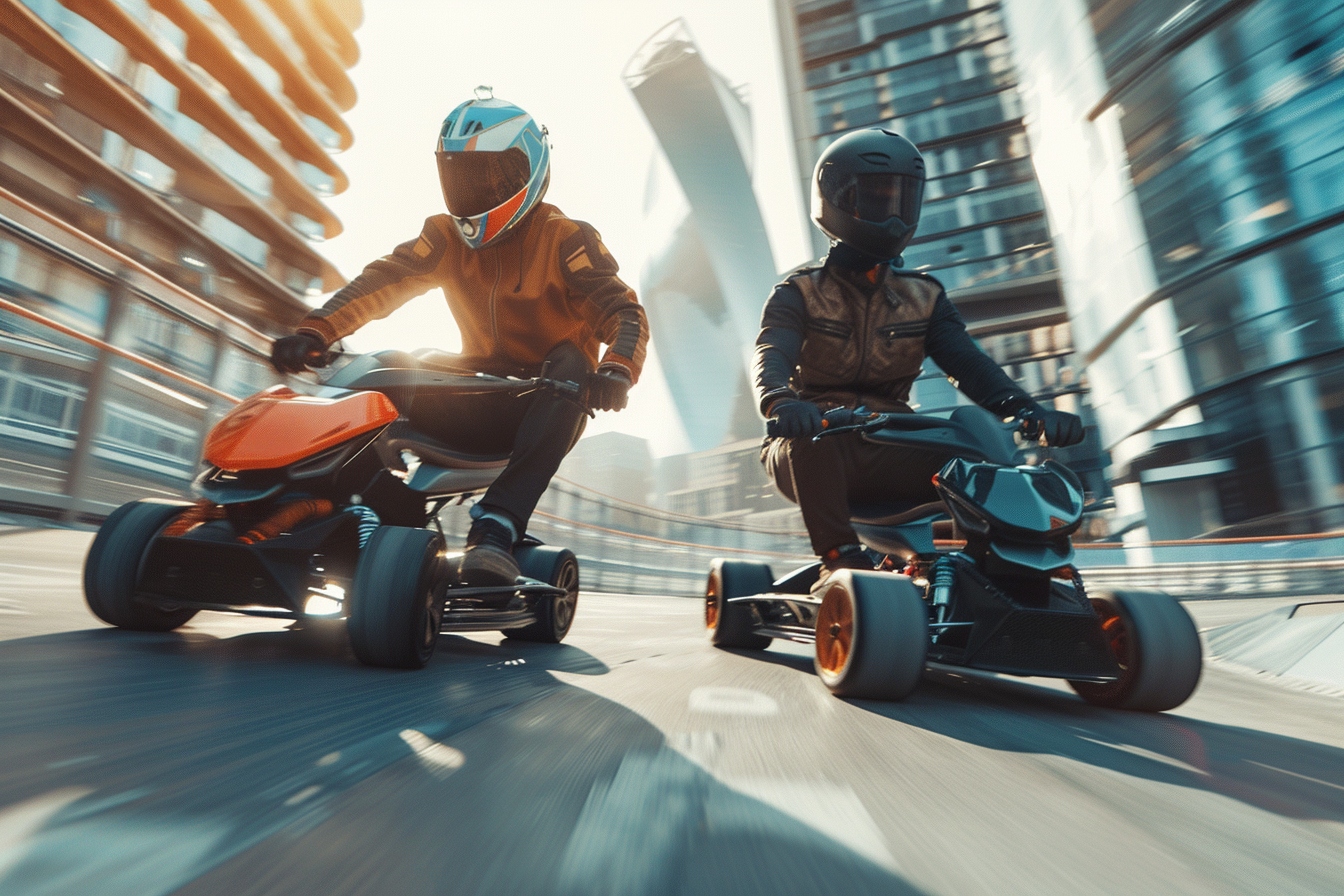 Découvrez le hoverboard et le hoverkart en tandem